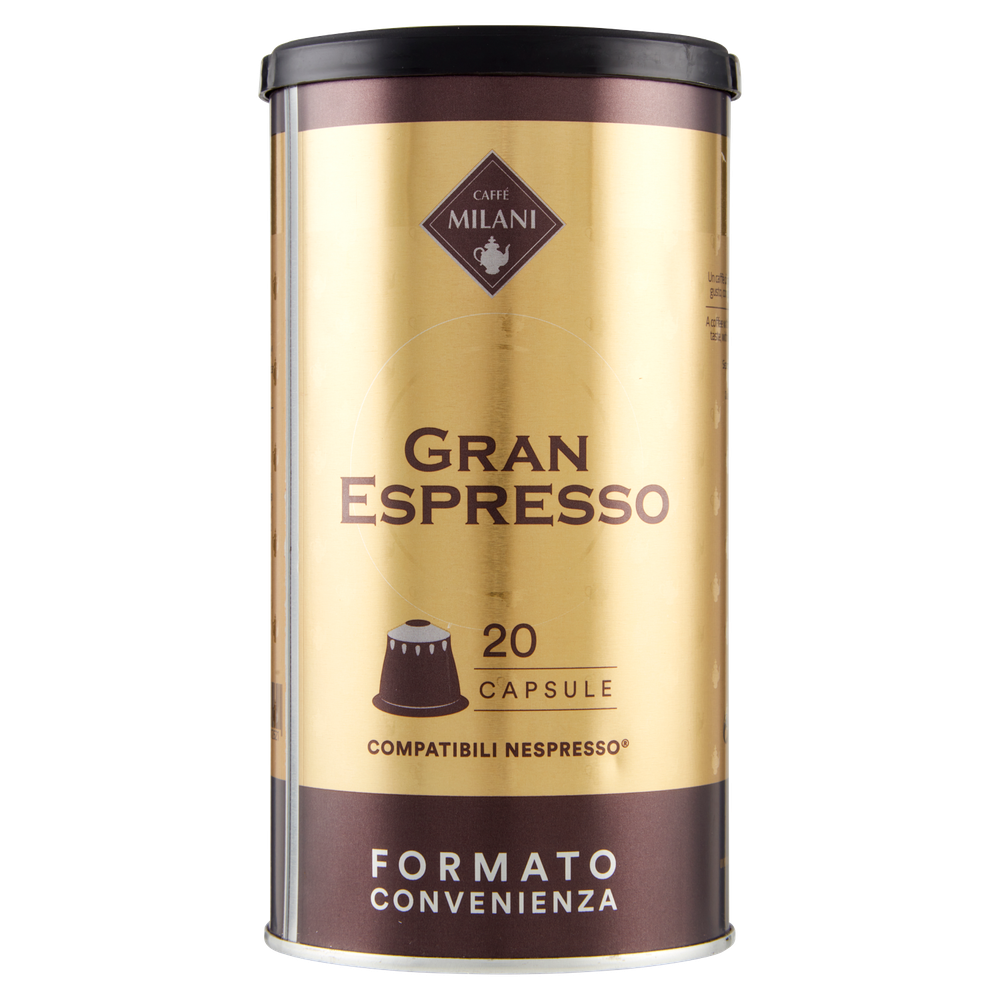 Capsule Gran Espresso Milani Compatibili Sistema Nespresso