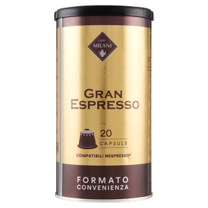 Capsule Caffè Gran Espresso Compatibili Nespresso 20pz Caffè Milani - Foto 3
