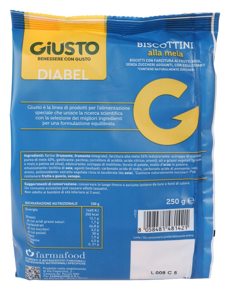 Biscotti Alla Mela Giusto Diabel - Foto 3