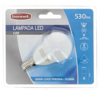 Lampadina A Led A Sfera 5 , 5 w E 14 Bennet Luce Fredda Lampadina A Led A Sfera 5 , 5 w E 14 Bennet Luce Fredda