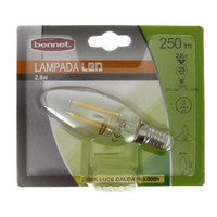 Lampadina A Candela A Filamento Led 2 , 8 w E 14 Lampadina A Candela A Filamento Led 2 , 8 w E 14