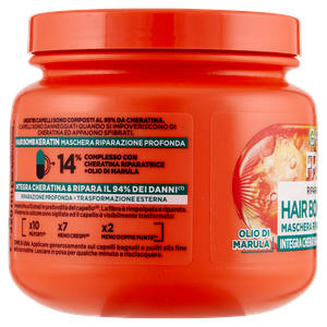Maschera Capelli Keratine Fructis Garnier - Foto 2