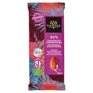 Tavoletta Di Cioccolato Mono Origine Uganda 56% Mandorle E Sale Vanini - Foto 1