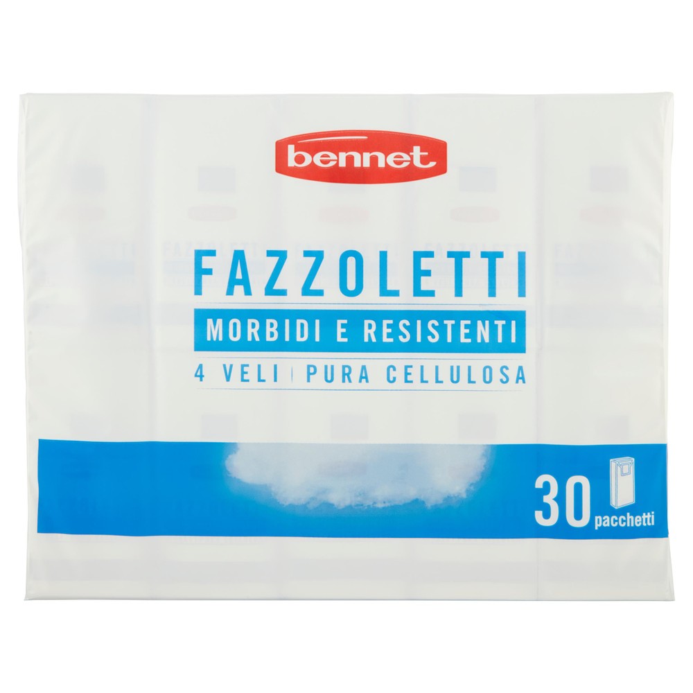 30 Fazzoletti 4 Veli Soffici E Resistenti Bennet - Foto 1