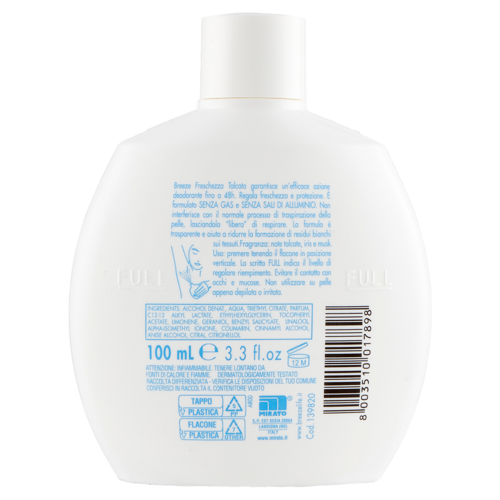 Deodrante Breeze Freschezza Talcata Squeeze - Foto 3