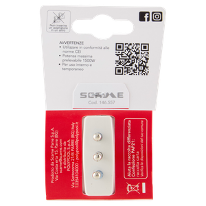 Adattatore Triplo Con Spina 10a Prese Pluristandard 2p+t Polypool - Foto 3