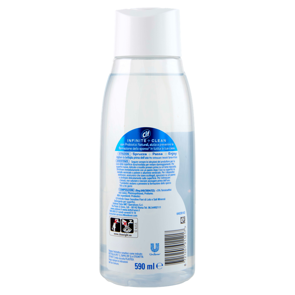 Cif Infinite Clean Reload Loto E Sali Minerali 590 Ml - Foto 3