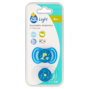 2 Succhietti In Silicone Blu Neobaby 6m+ - Foto 1