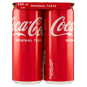 Coca Cola 4 Lattine Da Ml.330