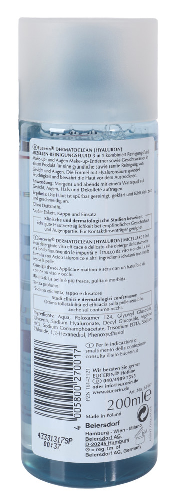 Eucerin Dermatoclean Acqua Micellare 3 In 1 - Foto 3