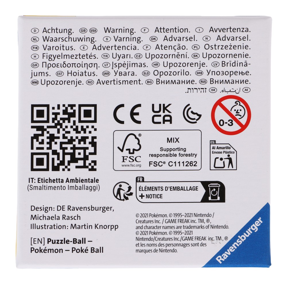 Pokemon 3d Puzzle 54 Pezzi Pokeball Rossa - Foto 2