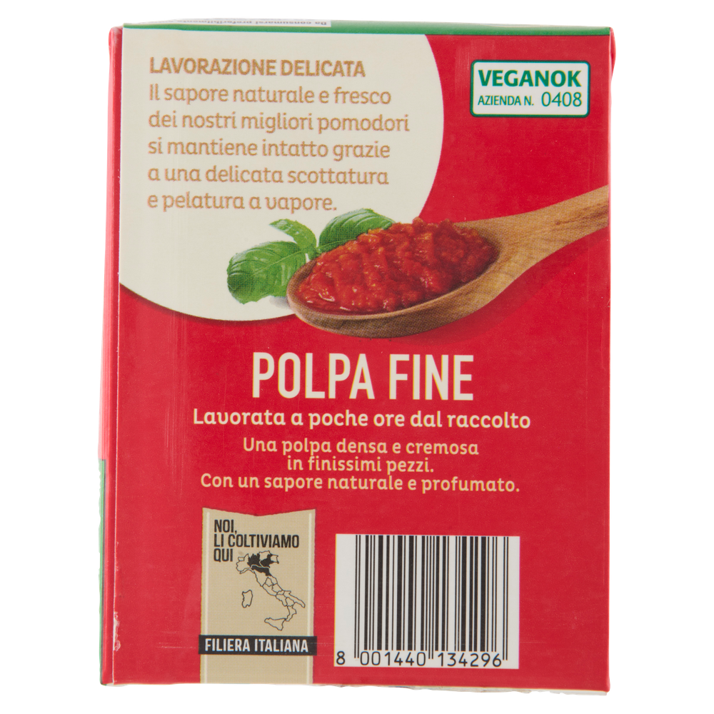 Polpa Di Pomodoro Fine Di Pomodori Scottati Al Vapore Valfrutta - Foto 3