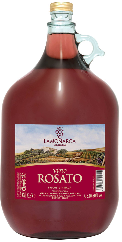 Vino Rosato Dama Vetro La Monarca Lt 5 - Foto 1