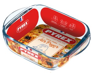 Teglia Per Friggitrice Ad Aria Quadrata 1lt In Vetro Pyrex - Foto 1