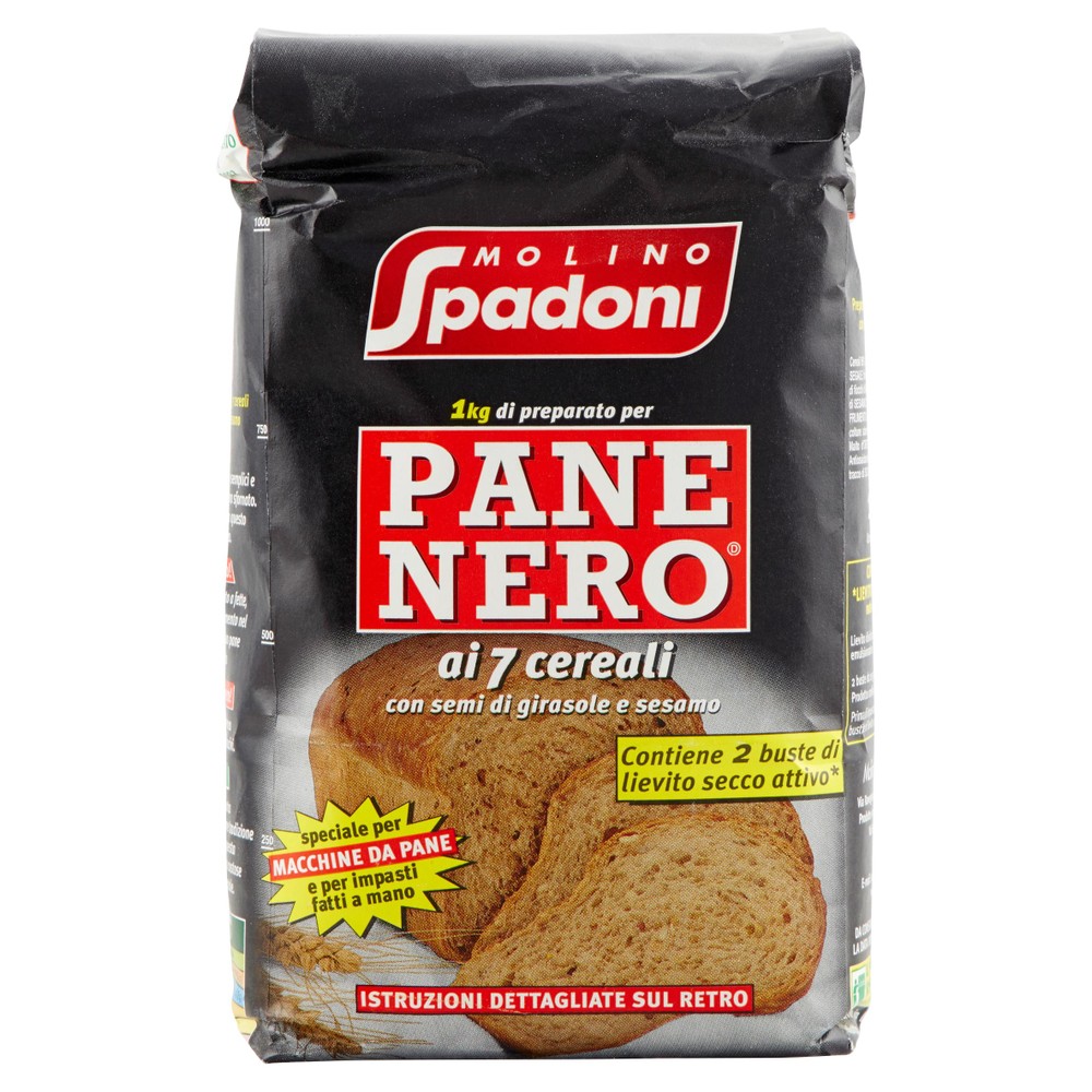 Preparato Per Pane Nero Ai 7 Cereali Molino Spadoni - Foto 1