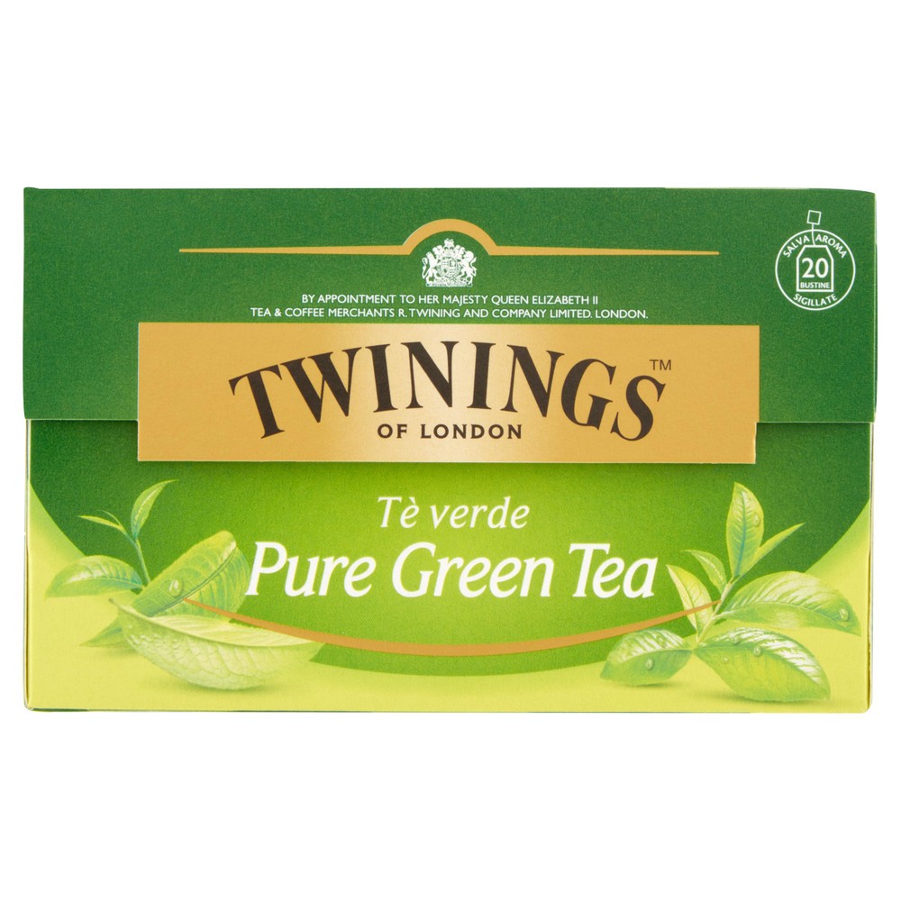 Tè Verde Pure Green Tea Antiossidante 20x2g Bustine Twinings - Foto 1