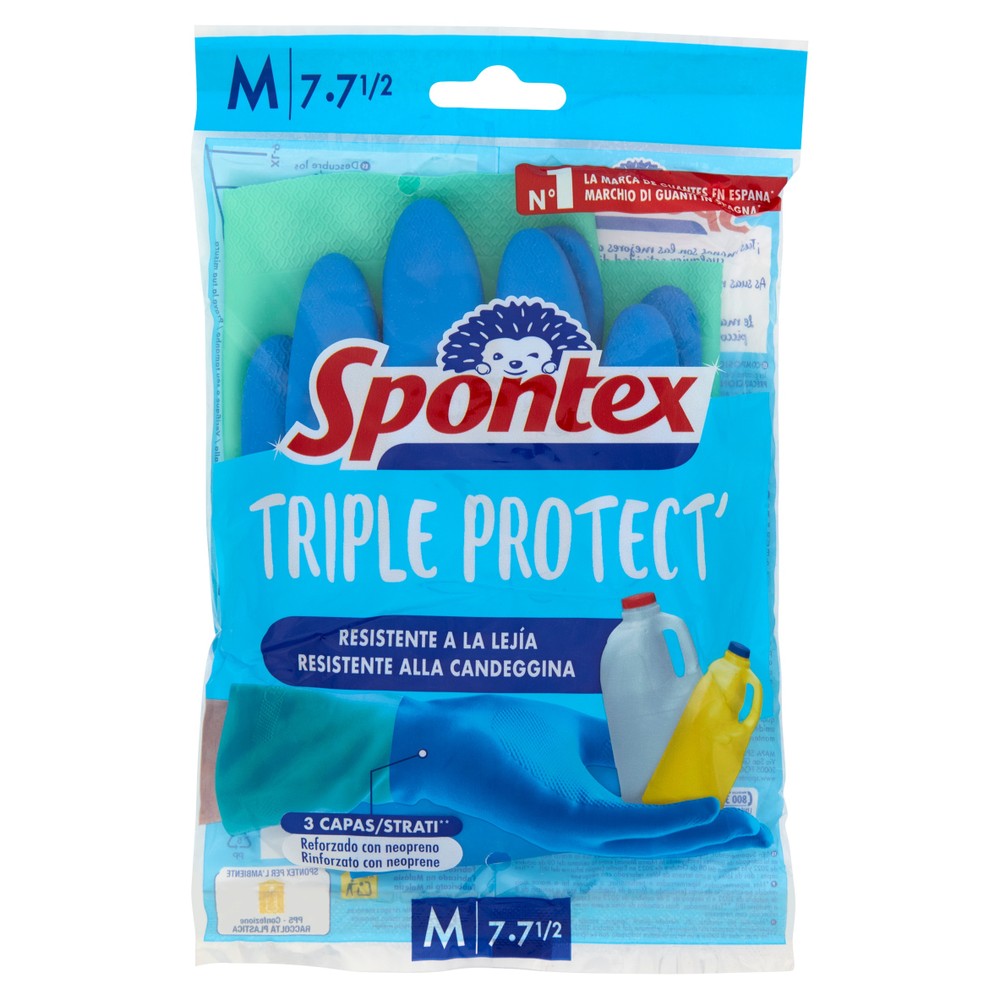 Guanti Triple Protect Misura M Triplo Strato Spontex - Foto 1
