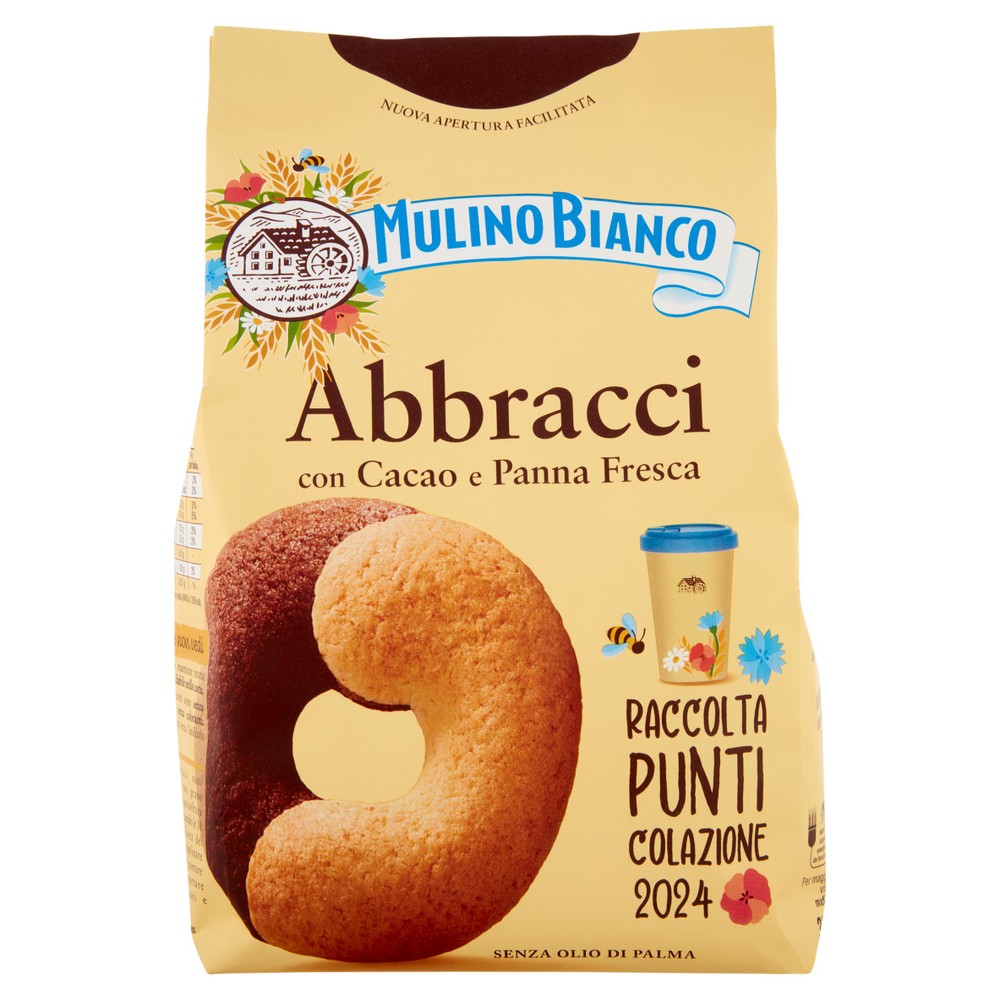 Biscotti Abbracci Con Cacao E Panna Fresca Mulino Bianco - Foto 1