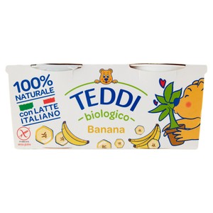 Yogurt Banana Teddi Bio Fattorie Scaldasole 2 Da Gr.115