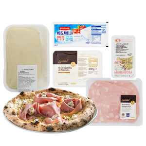 Mix per Pizza Mortadella, Pistacchi e Stracciatella (per 2/3 persone) - Foto 1