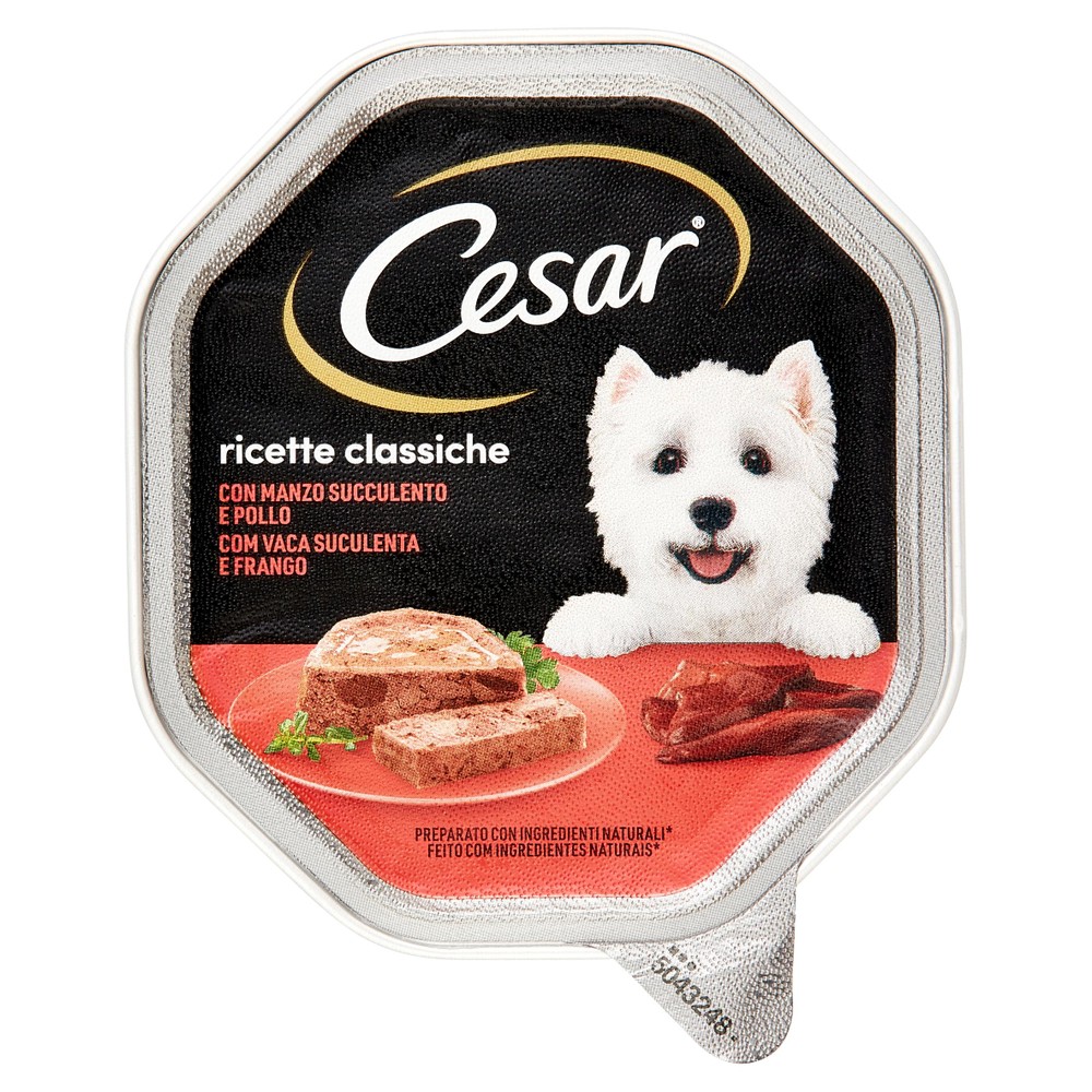 Cesar Vaschetta Cibo Umido Per Cani Adulti, Con Pollo E Carote - Foto 1