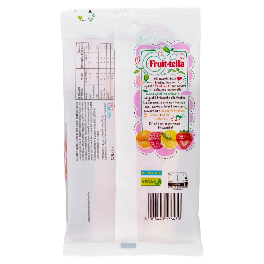 Caramelle Onde Frizz 5 Sour Ai Gusti Assortiti Fruit-Tella - Foto 3