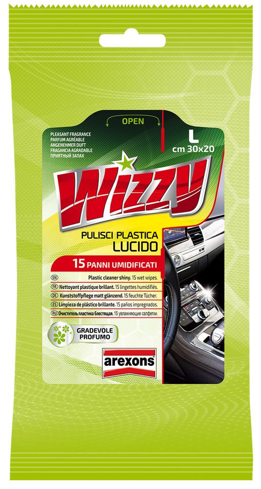 Panno Per Pulizia Plastica Lucida Wizzy Arexons - Foto 1
