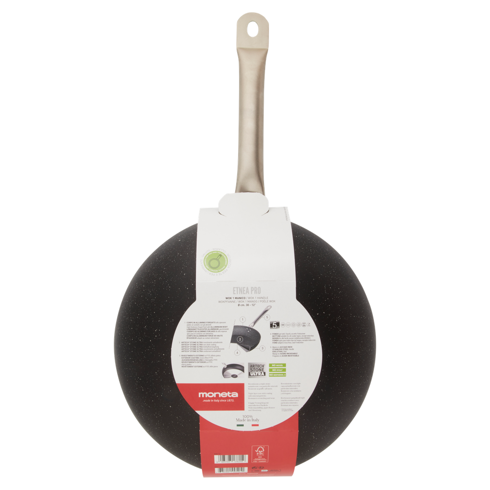 Wok 1 Manico 30 Cm Etnea XL Moneta - Foto 3