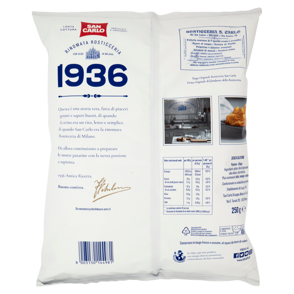 Patatine 1936 Antica Ricetta San Carlo - Foto 3