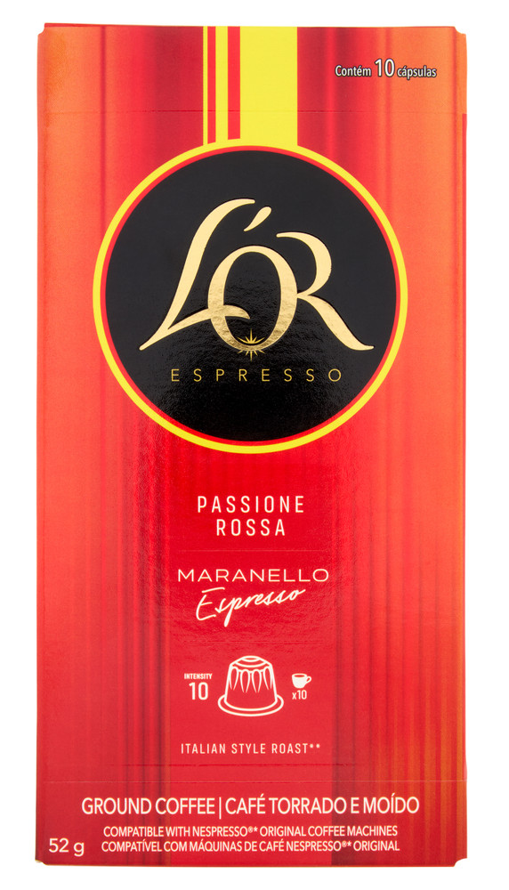 10 Capsule Caffe' Passione Rossa Espresso Maranello L'or Compatibili - Foto 1