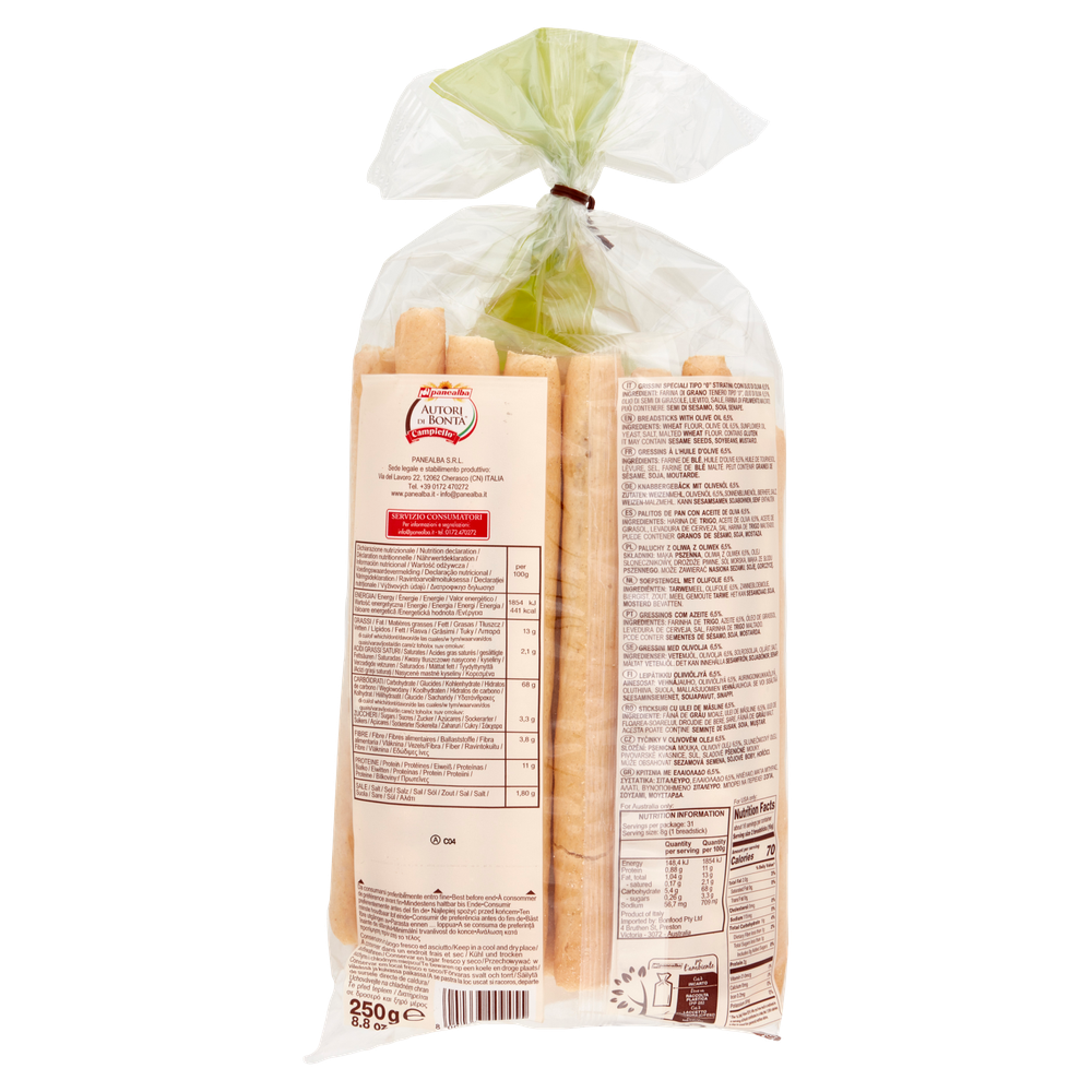 Grissini Stirati All'olio Di Oliva Panealba - Foto 3