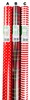 Rotolo Carta Fantasie Rosse Assortite