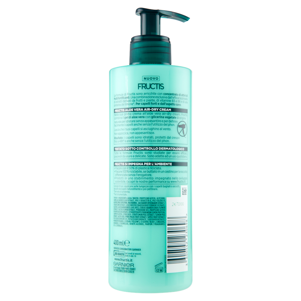 Crema Idratante Aloe Capelli Normali Fructis Garnier - Foto 3