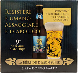 Biere Du Demon Super Conf.6 Bott.6 X 33cl+ 1 Bicchiere - Foto 2
