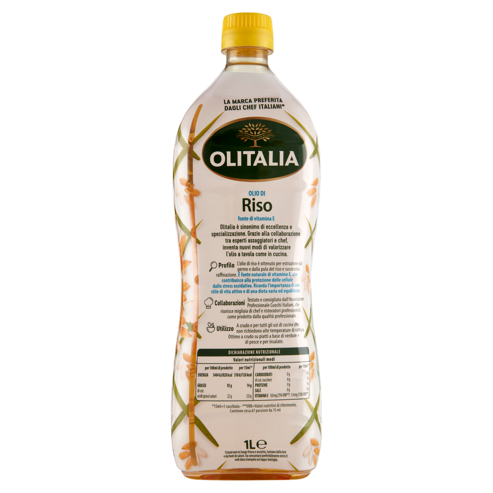 Olio Di Riso Ottimo A Crudo Olitalia - Foto 3