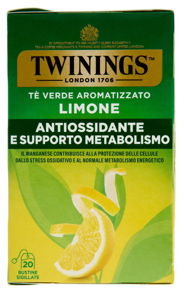 Tè Verde Al Limone Antiossidante In Bustine 20x2g Twinings - Foto 3
