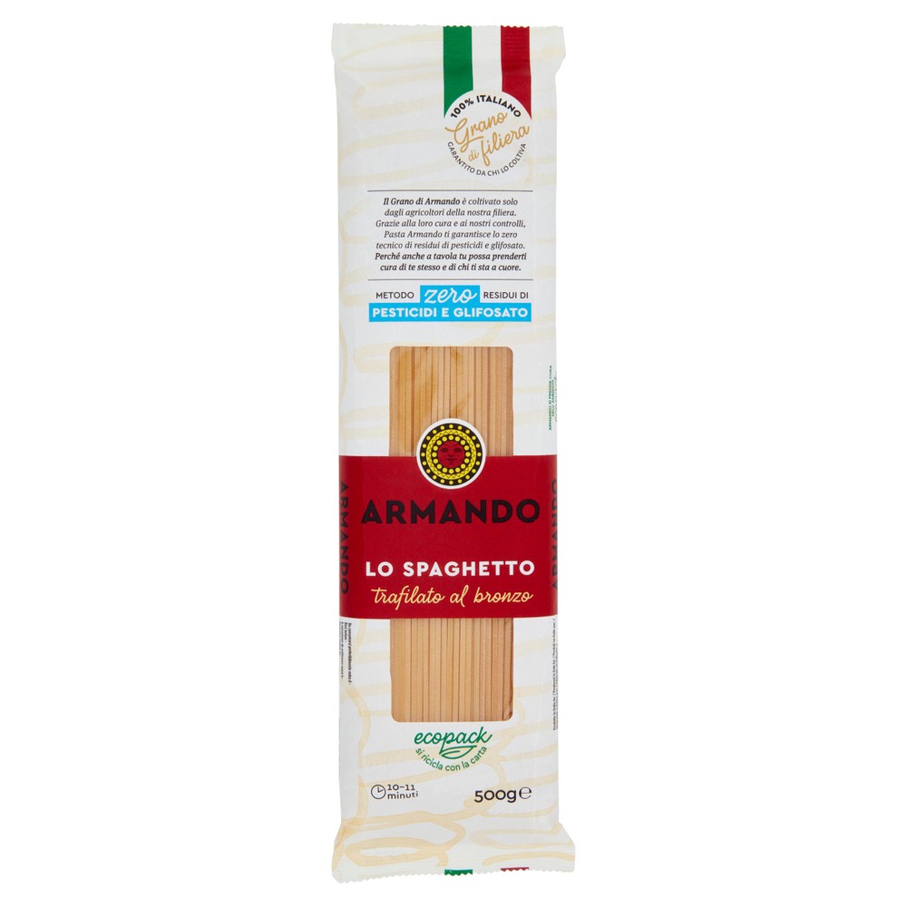 Pasta Lo Spaghetto Zero Residui Di Pesticidi Armando - Foto 1
