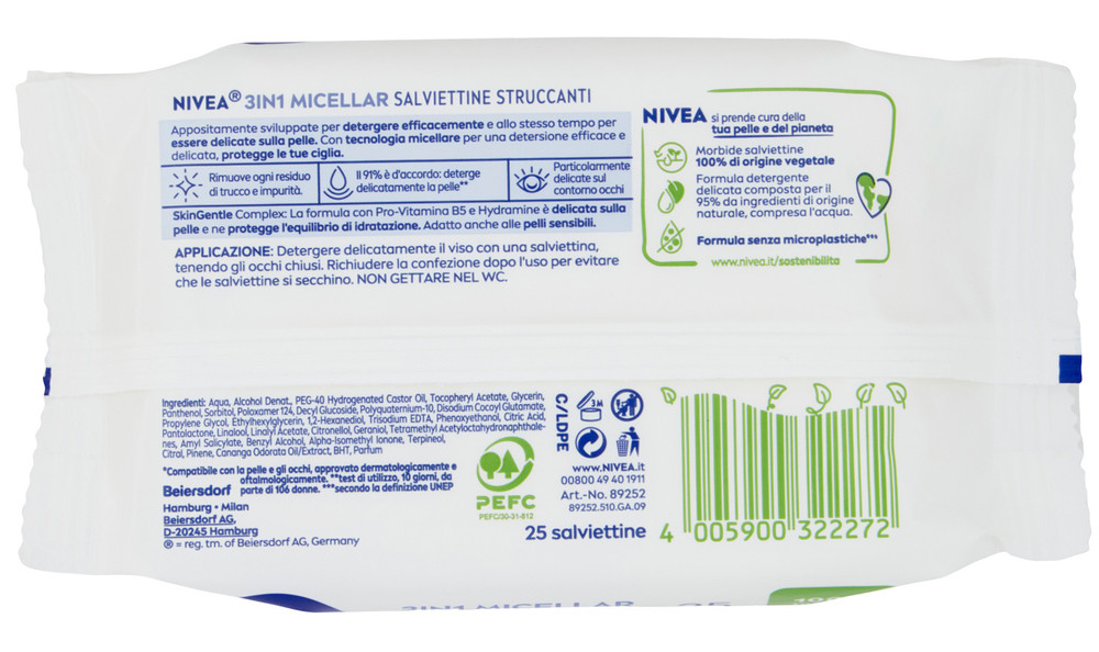 Salviettine Struccanti Acqua Micellare Nivea - Foto 3