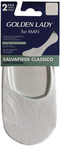 Salvapiedi Uomo M/ L Bianco Conf Da 2 Golden Lady - Foto 1