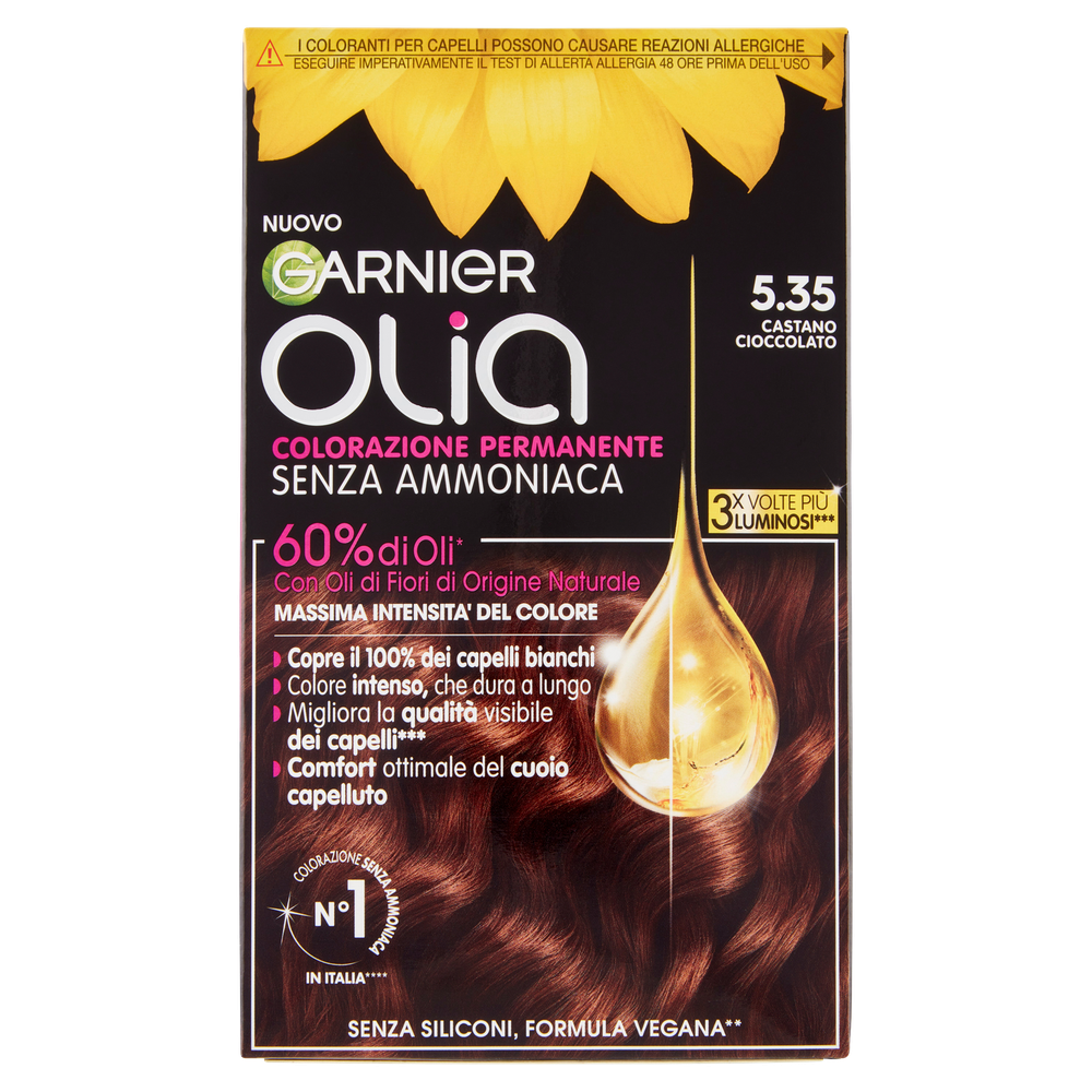 Colorazione Capelli Olia 5.35 Castano Cioccolato - Foto 1
