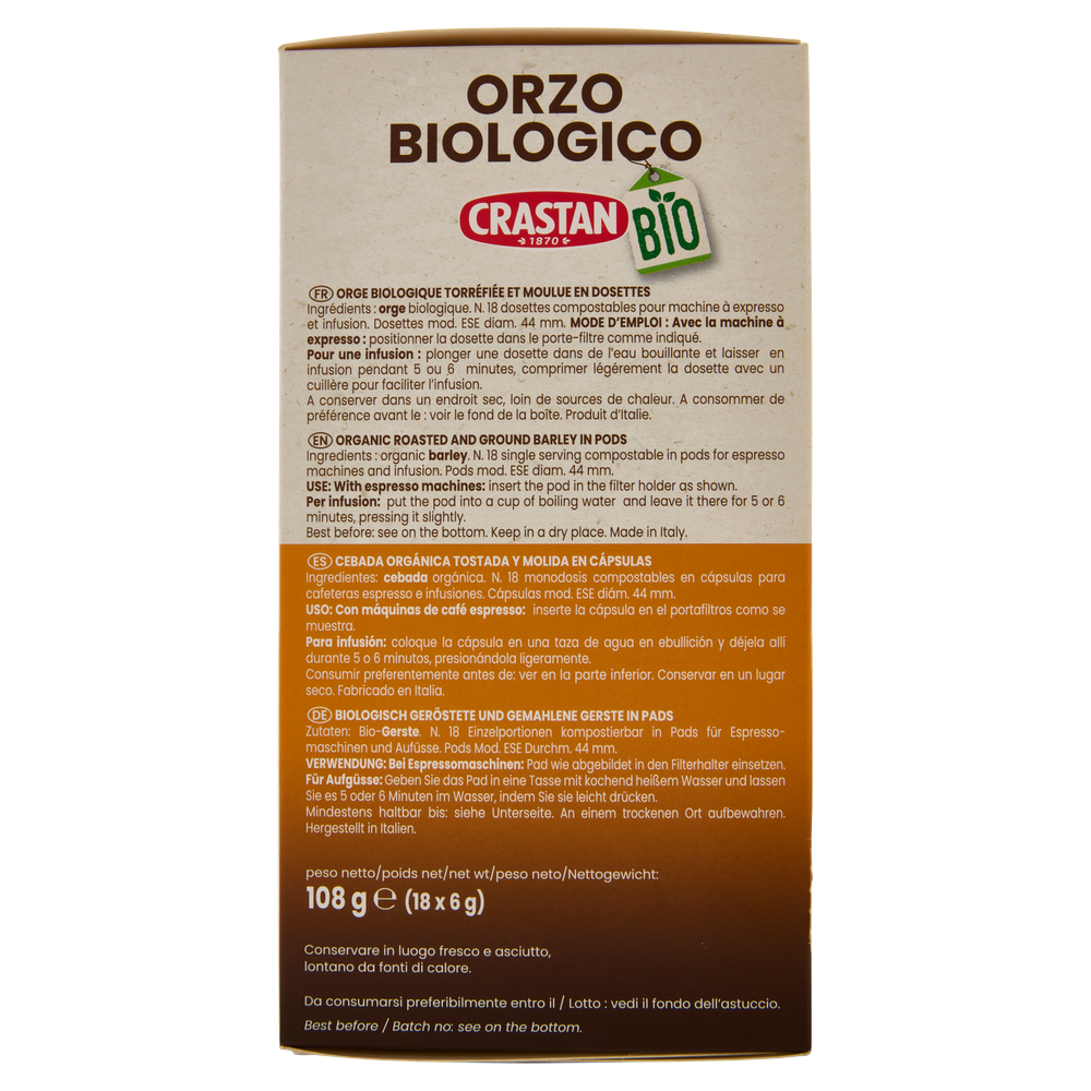 Cialde Orzo Biologico Crastan - Foto 2