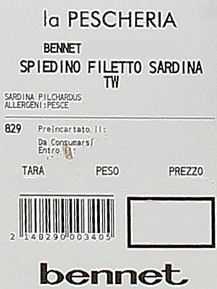 Spiedino Filetto Sardina