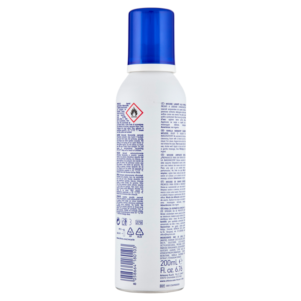 Schiuma Detergente Mousse Corpo Capelli Vaniglia Pop Chicco - Foto 3