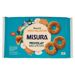 Biscotti Privolat Con Miele Millefiori Senza Lattosio 12x33g Misura - Foto 1