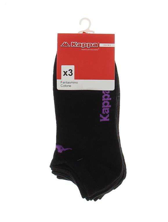 Calze Sneaker Unisex 36/38 Nero Conf Da 3 Kappa - Foto 1