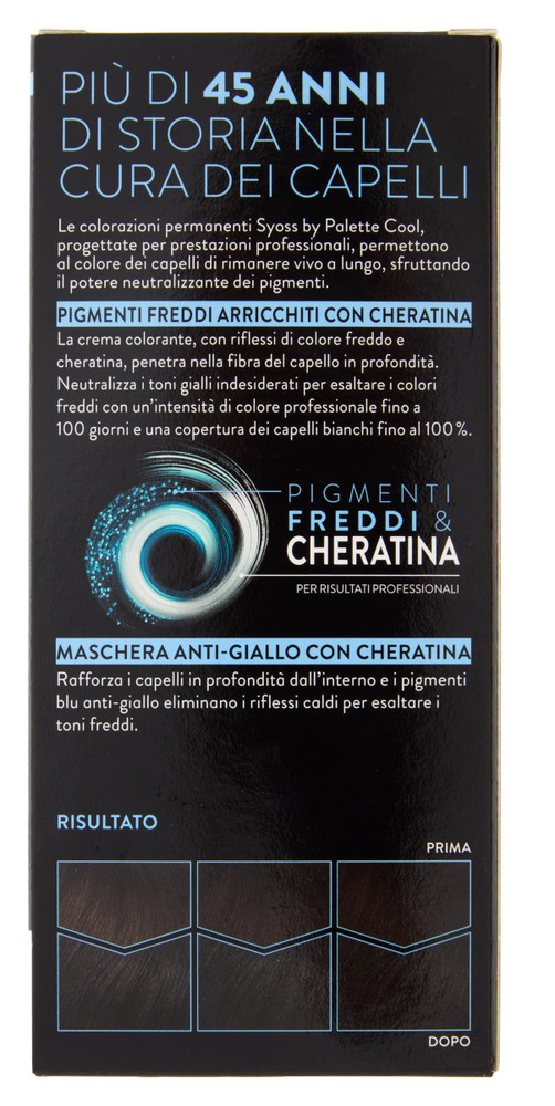 Colorazione Capelli Base Cool 3.59 Castano Scuro Syoss By Palette - Foto 3