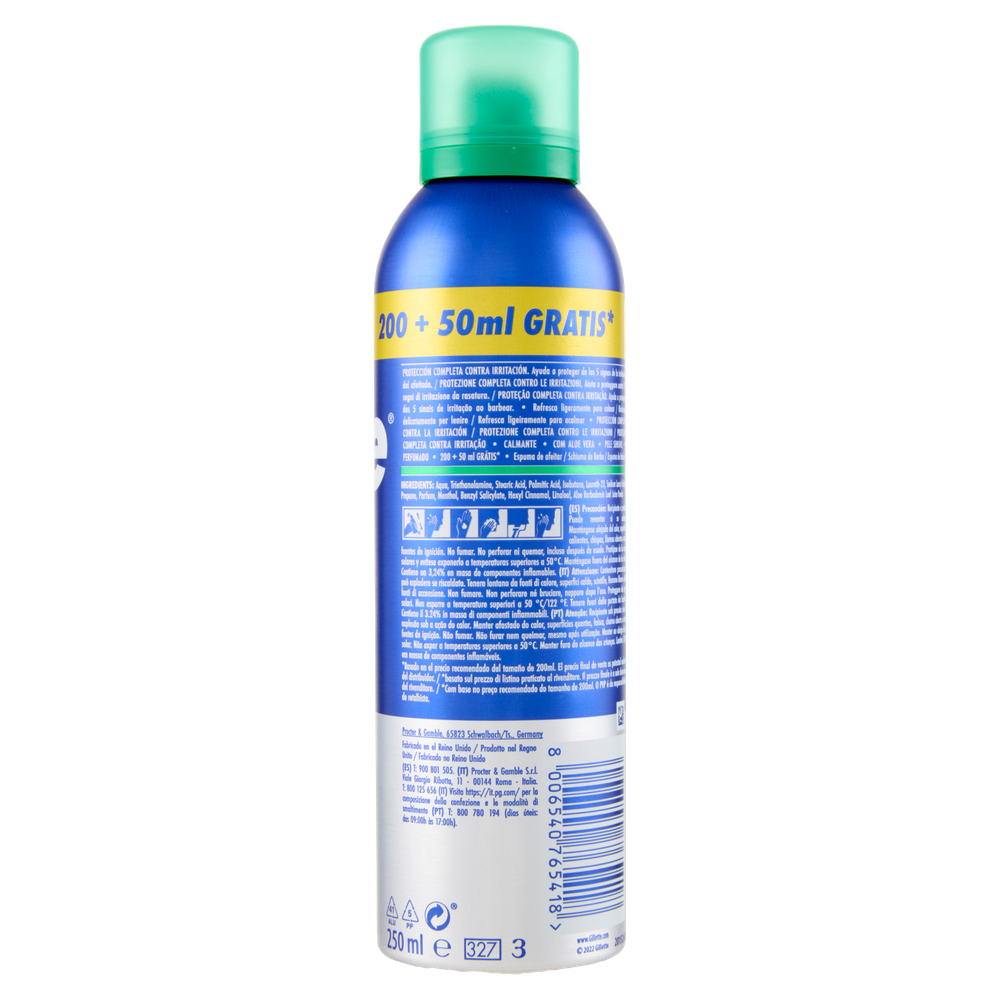 Schiuma Barba Gillette Pelli Sensibili - Foto 3