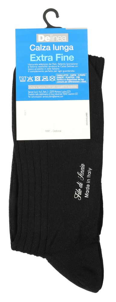 Calze Lunghe Uomo 39/41 Nero Costa 8:2 Delinea - Foto 2