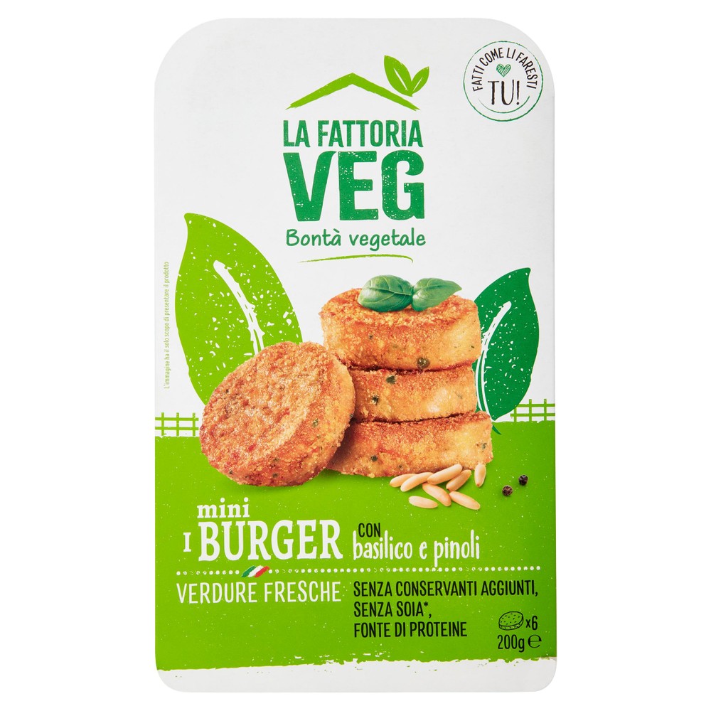 Mini Burger Basilico E Pinoli Conf. Da 2 - Foto 1