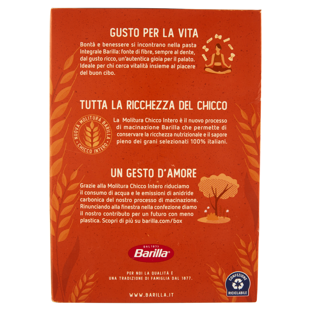 Pasta Tortiglioni Integrali 100% Grano Italiano Barilla - Foto 3